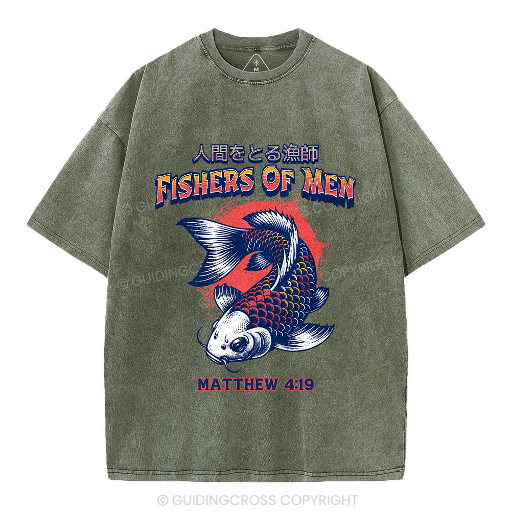 Fishers Of Men Christian Washed T-Shirt