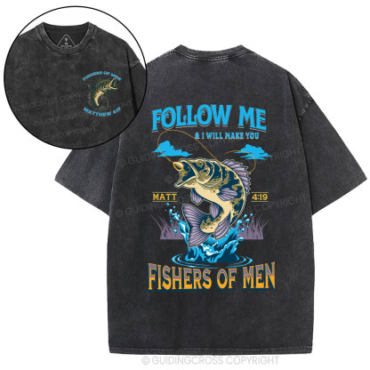 Fishers Of Men Christian Washed T-Shirt