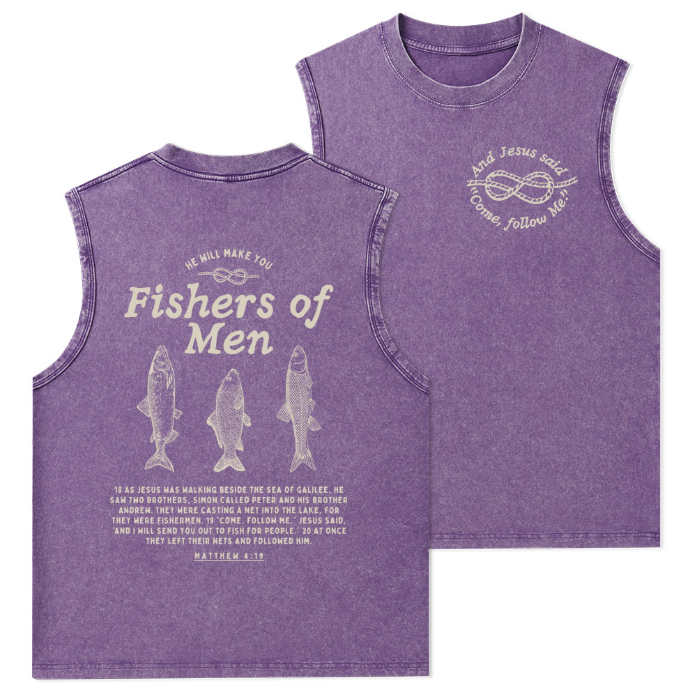 Fishers Of Men Christian Washed Tank Top