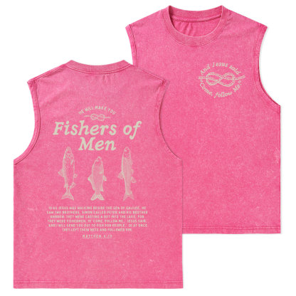 Fishers Of Men Christian Washed Tank Top