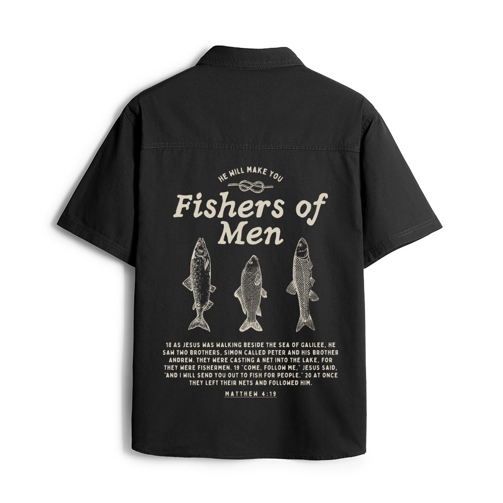 Fishers Of Men Christian Work Shirt 