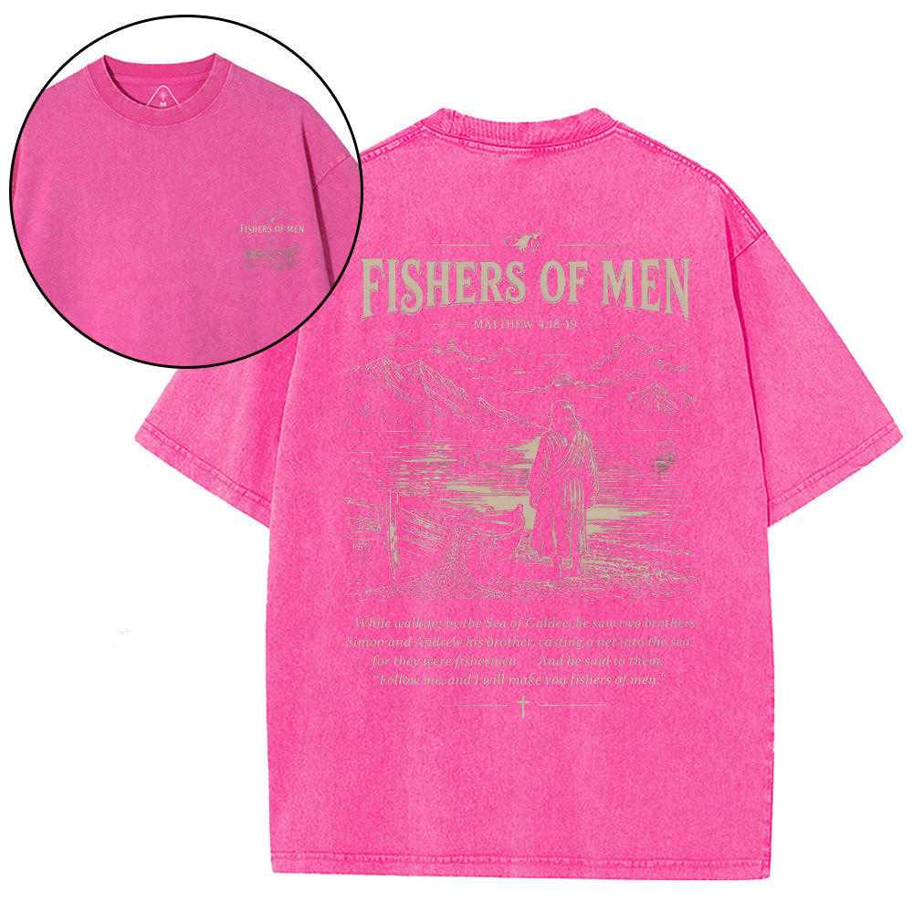 Fishers Of Men Christian Washed T-Shirt