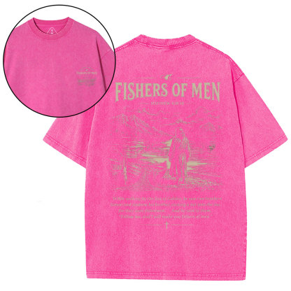 Fishers Of Men Christian Washed T-Shirt