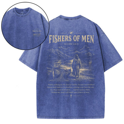 Fishers Of Men Christian Washed T-Shirt