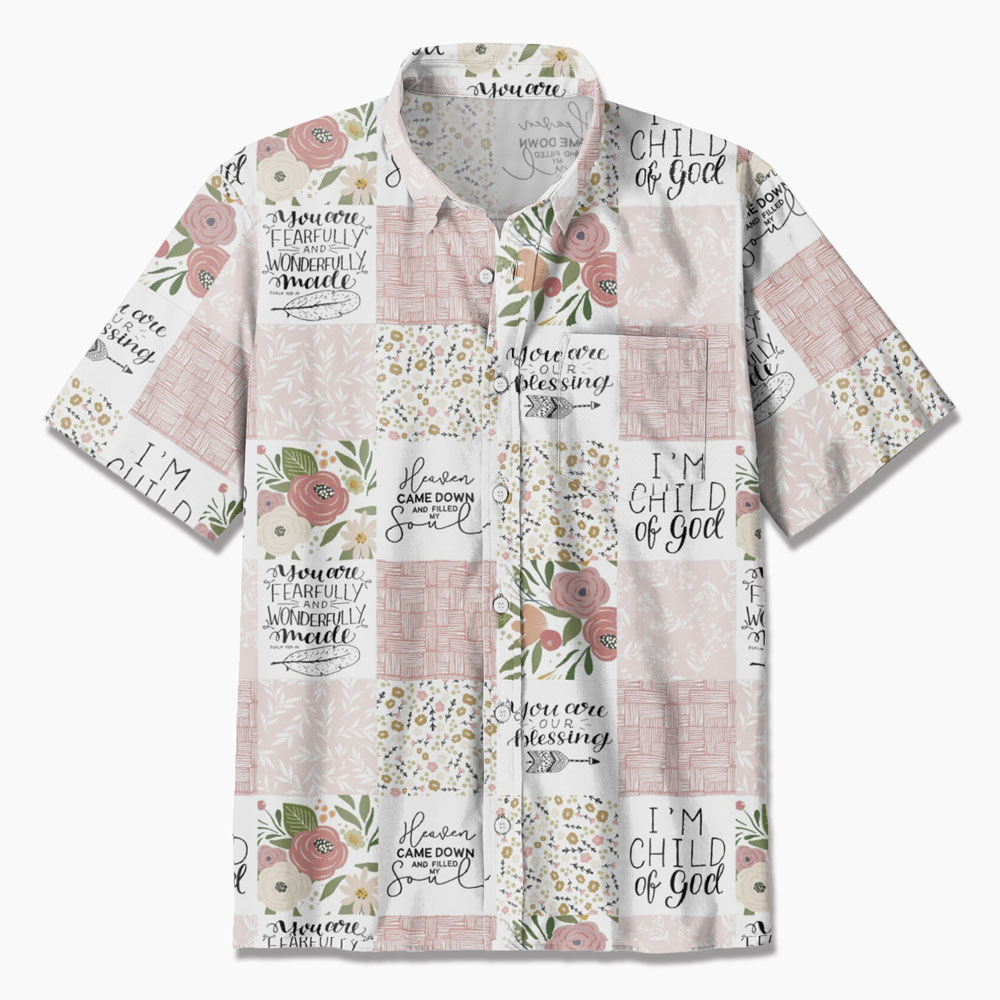 Floral Bible Verse Christian Hawaiian Shirt