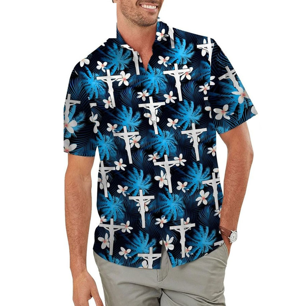 Floral Coconut Beach Christian Hawaiian Shirt
