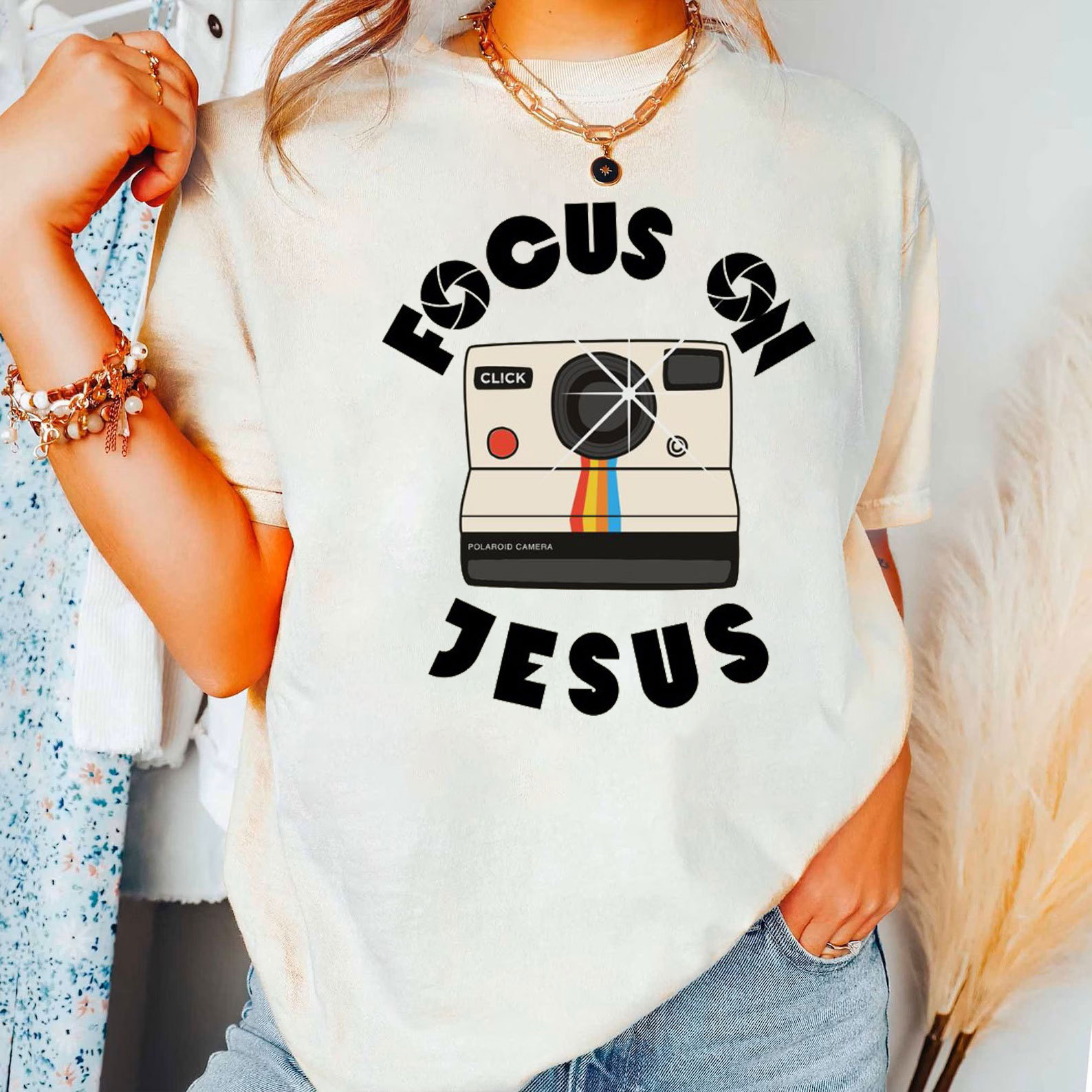 Focus On Jesus Chrsitian T-Shirt