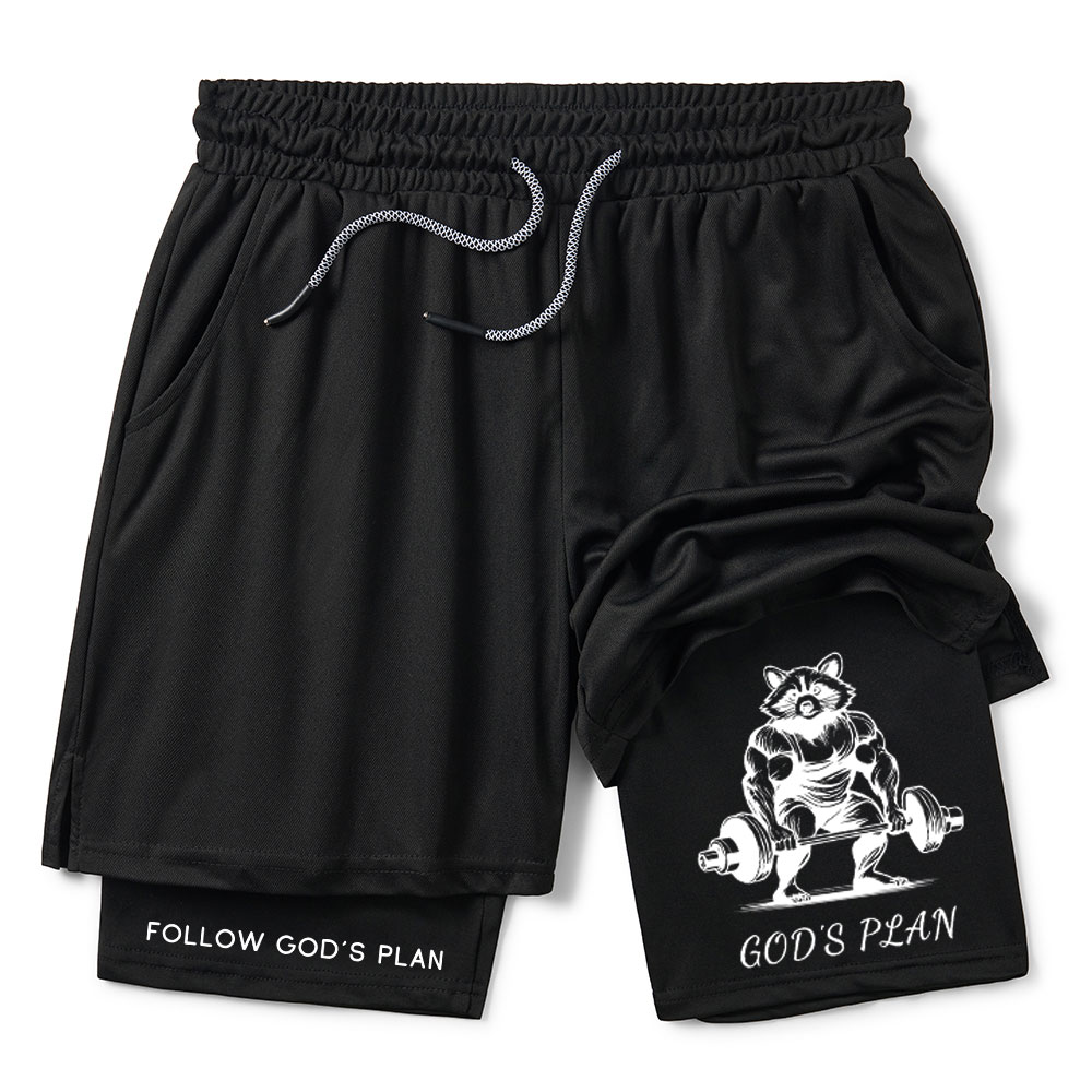 Follow God's Plan Christian Performance Shorts