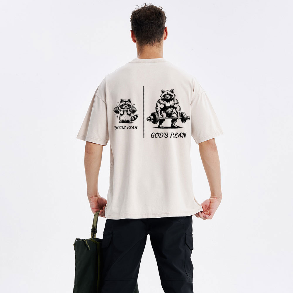 Follow God's Plan Chrsitian Washed T-Shirt