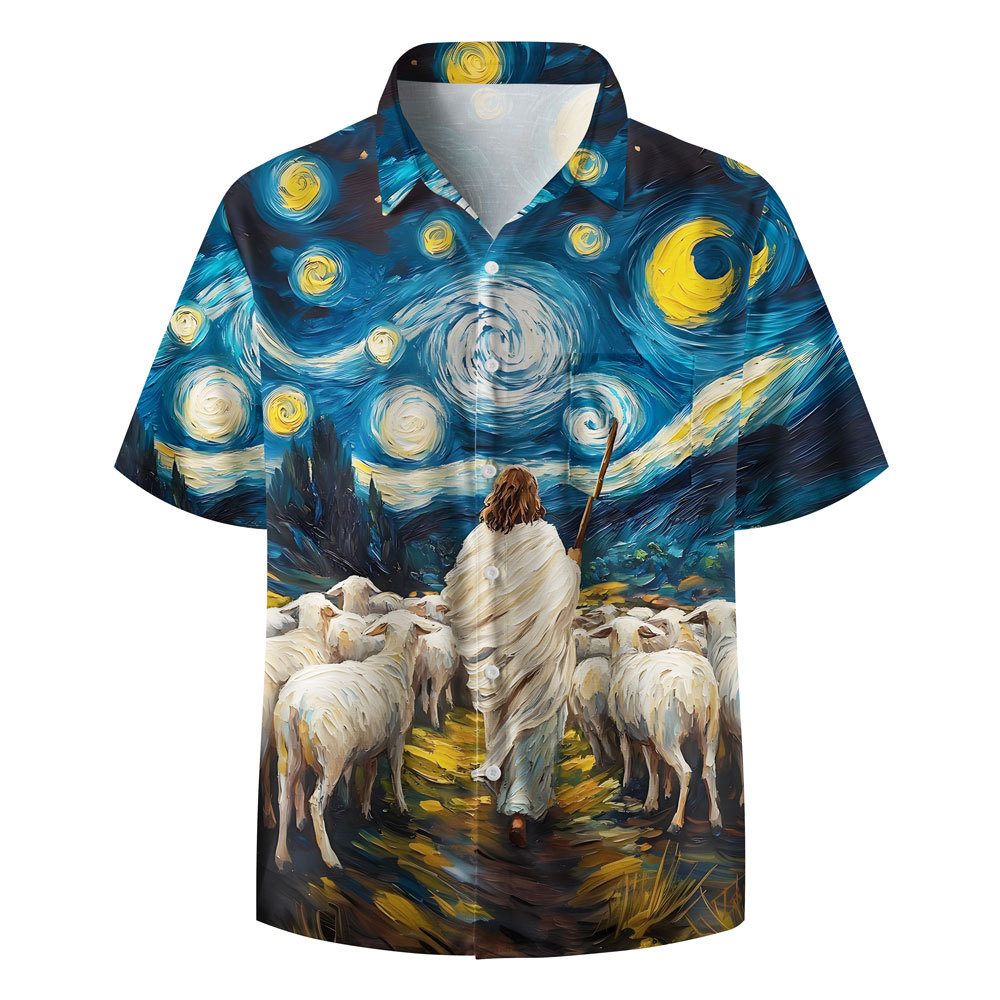 Frist Of All I'm God Pieces Christian Hawaiian Shirt Sale - GuidingCross