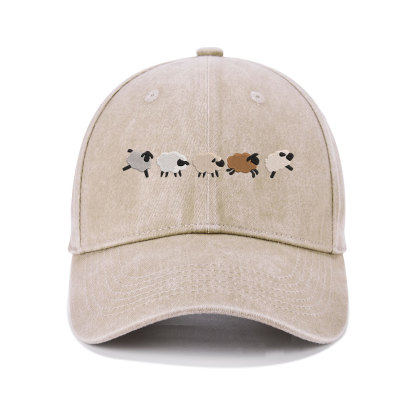 Follow Jesus Christian Washed Hat