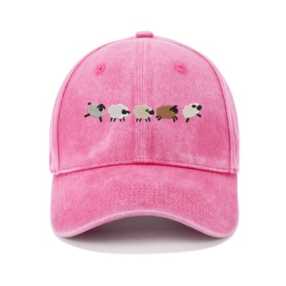 Follow Jesus Christian Washed Hat