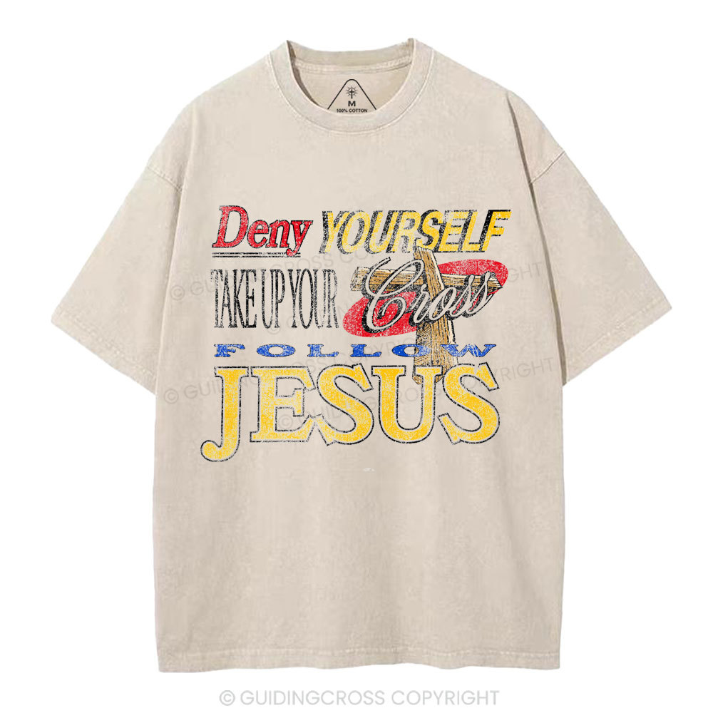 Follow Jesus Christian Washed T-Shirt