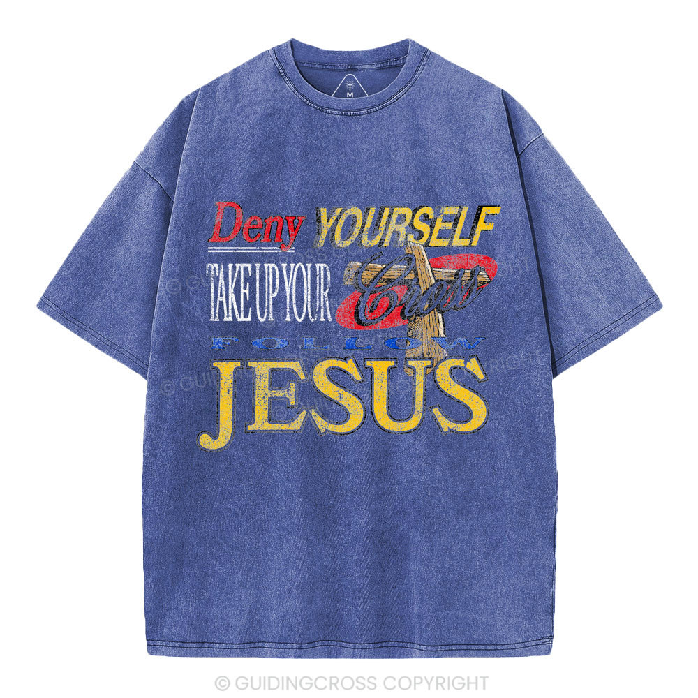 Follow Jesus Christian Washed T-Shirt