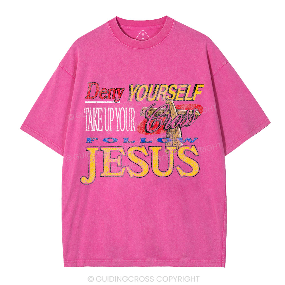 Follow Jesus Christian Washed T-Shirt