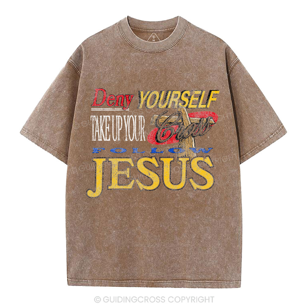 Follow Jesus Christian Washed T-Shirt
