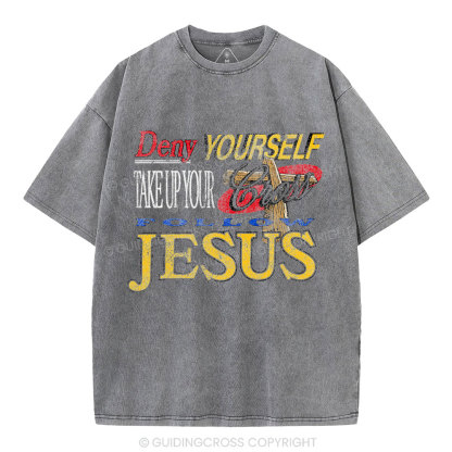 Follow Jesus Christian Washed T-Shirt