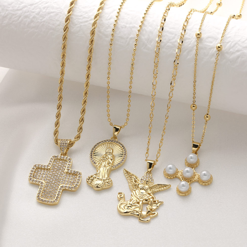 Follow Jesus Cross Christian Necklace