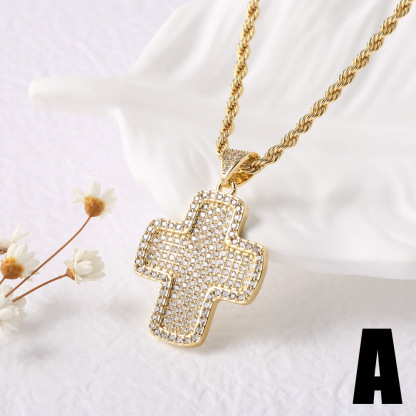 Follow Jesus Cross Christian Necklace