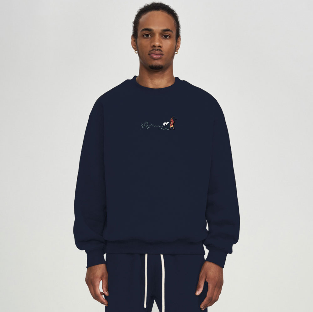 Follow Jesus Fear No Evil Christian Fleece Sweatshirt