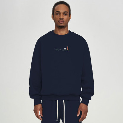 Follow Jesus Fear No Evil Christian Fleece Sweatshirt