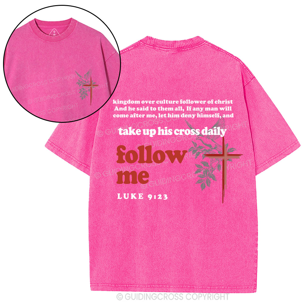 Follow Me Christian Washed T-Shirt