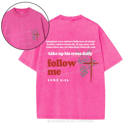 Follow Me Christian Washed T-Shirt