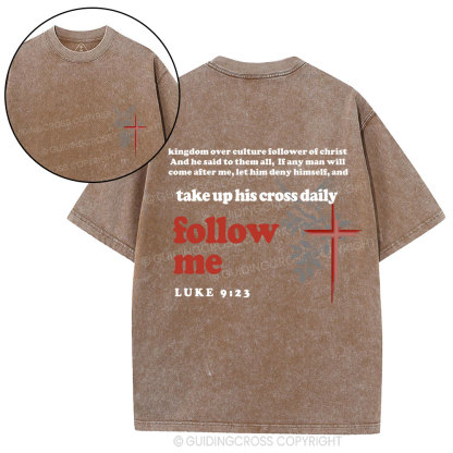Follow Me Christian Washed T-Shirt