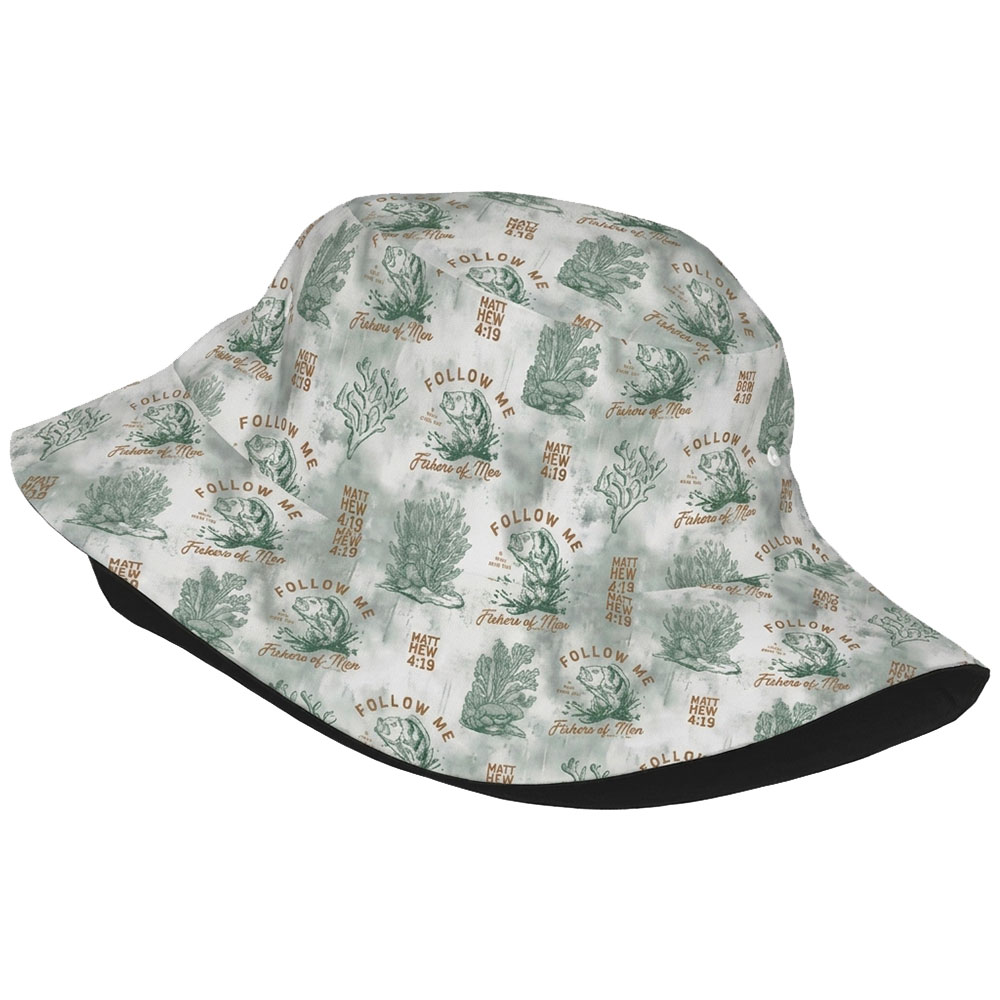 Follow Me I Will Make You Fishers Of Man Christian Leisure Bucket Hat