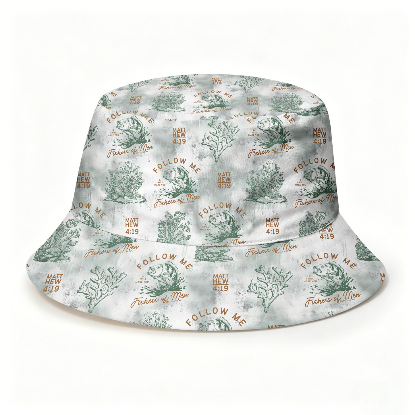 Follow Me I Will Make You Fishers Of Man Christian Leisure Bucket Hat