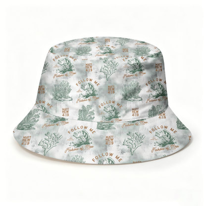 Follow Me I Will Make You Fishers Of Man Christian Leisure Bucket Hat
