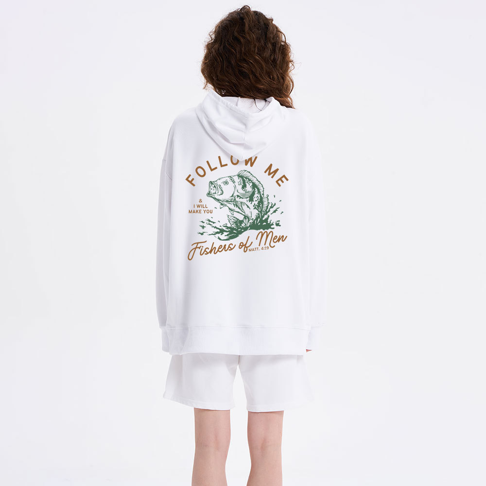 Follow Me I Will Make You Fishers Of Men Classic Christian Hoodie