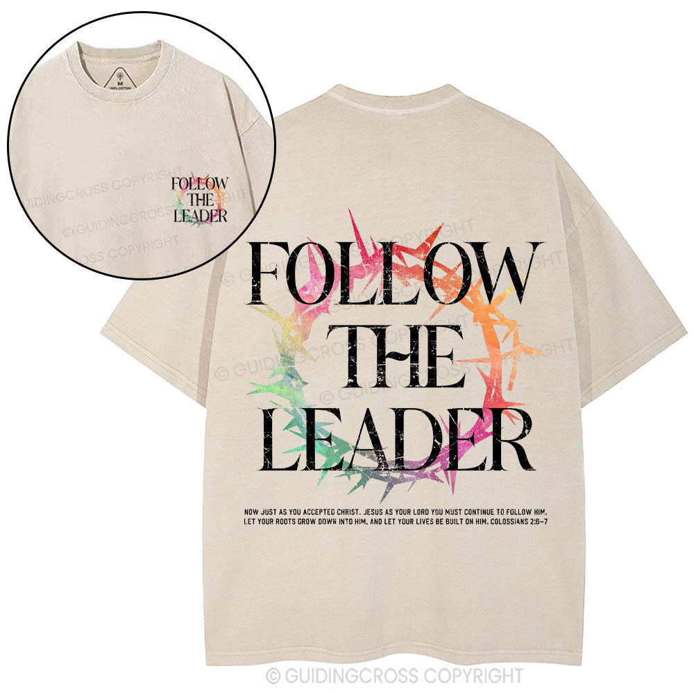 Follow The Leader Christian Washed T-Shirt