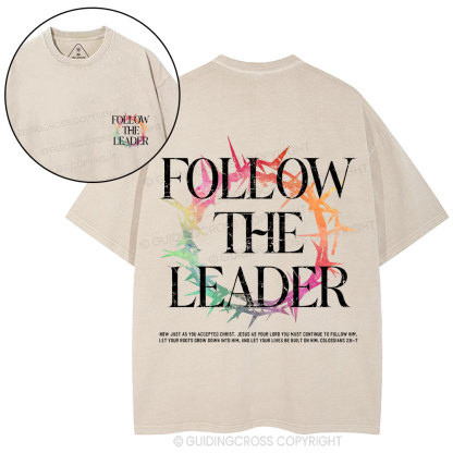 Follow The Leader Christian Washed T-Shirt