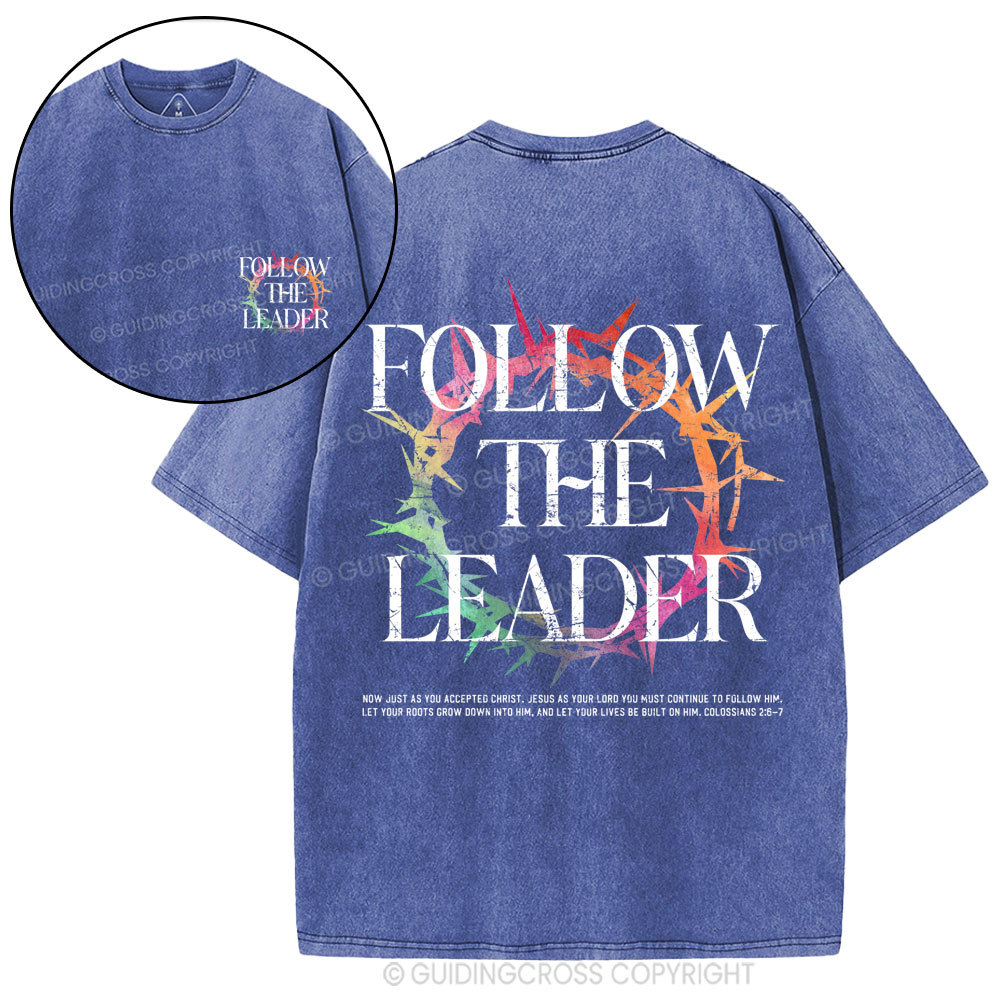 Follow The Leader Christian Washed T-Shirt