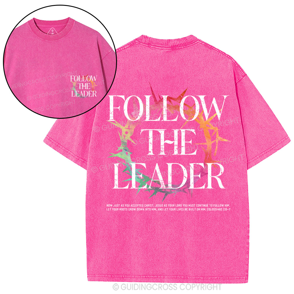 Follow The Leader Christian Washed T-Shirt