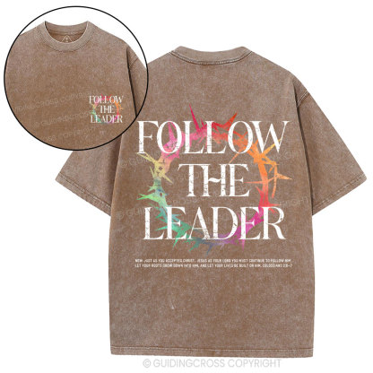 Follow The Leader Christian Washed T-Shirt