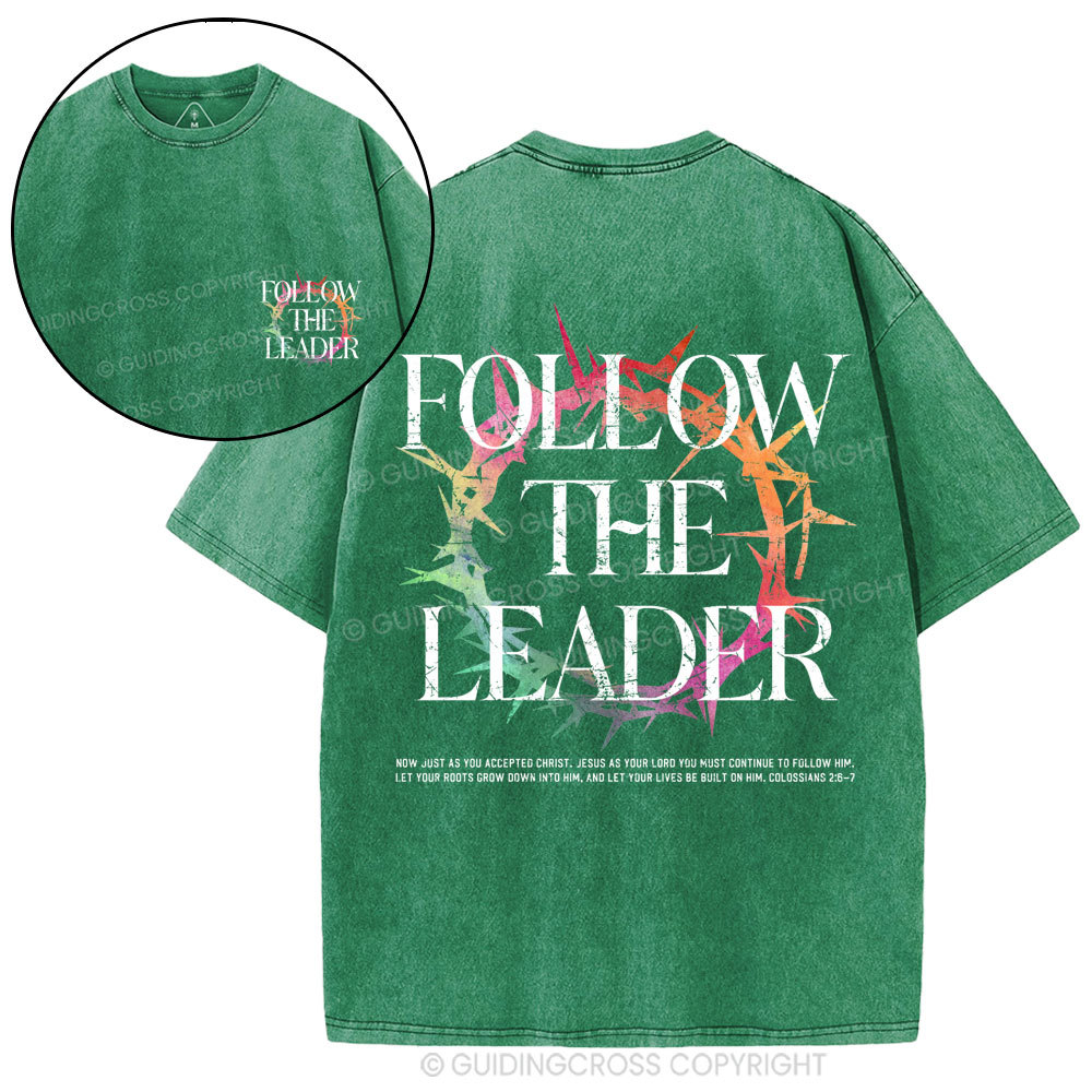 Follow The Leader Christian Washed T-Shirt