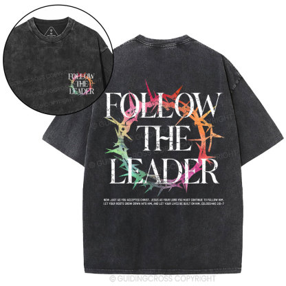 Follow The Leader Christian Washed T-Shirt