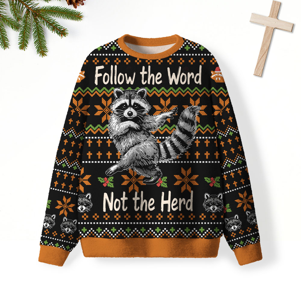 Follow The Word Not The Herd Christian Lightweight Sweater