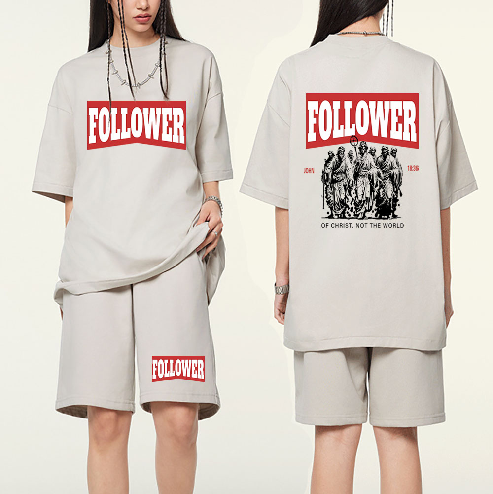 Follower Christian Washed T-Shirt & Shorts