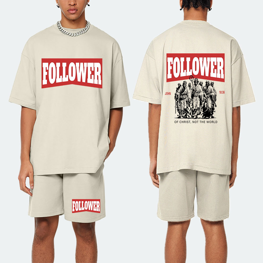 Follower Christian Washed T-Shirt & Shorts