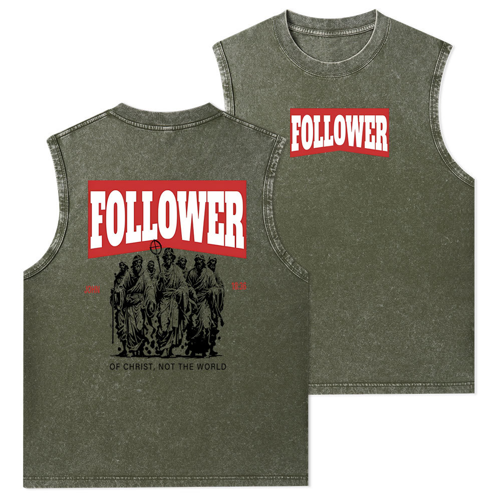 Follower Christian Washed Tank Top