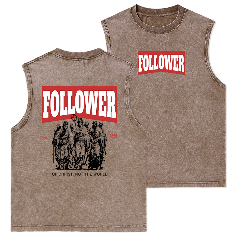 Follower Christian Washed Tank Top
