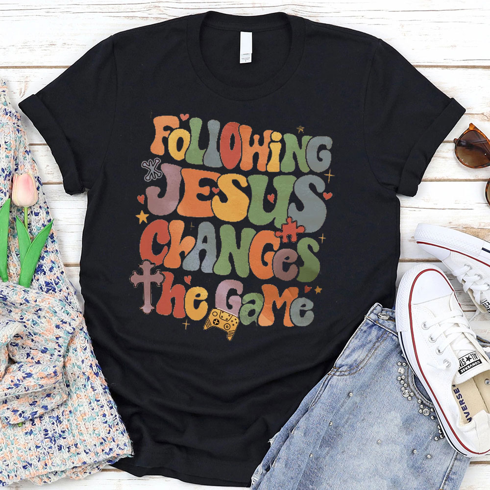 Following Jesus Christian T-Shirt