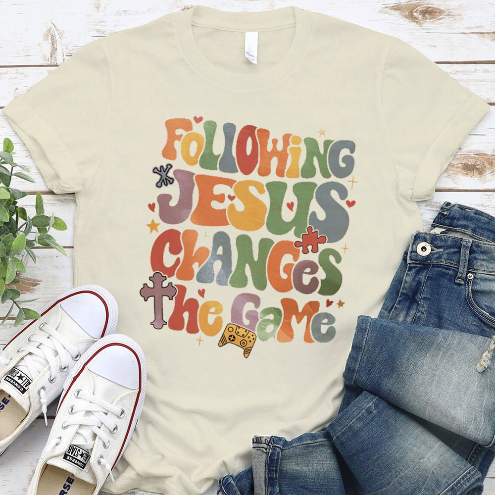 Following Jesus Christian T-Shirt
