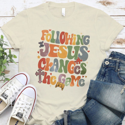 Following Jesus Christian T-Shirt