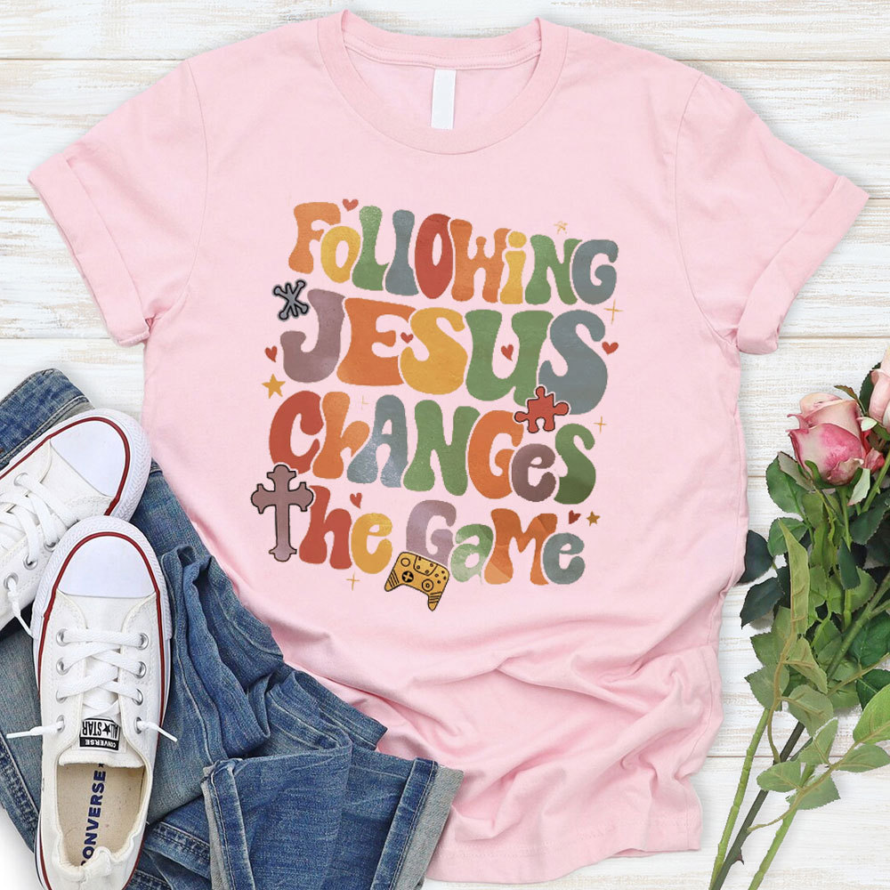 Following Jesus Christian T-Shirt