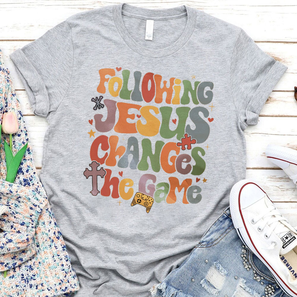 Following Jesus Christian T-Shirt