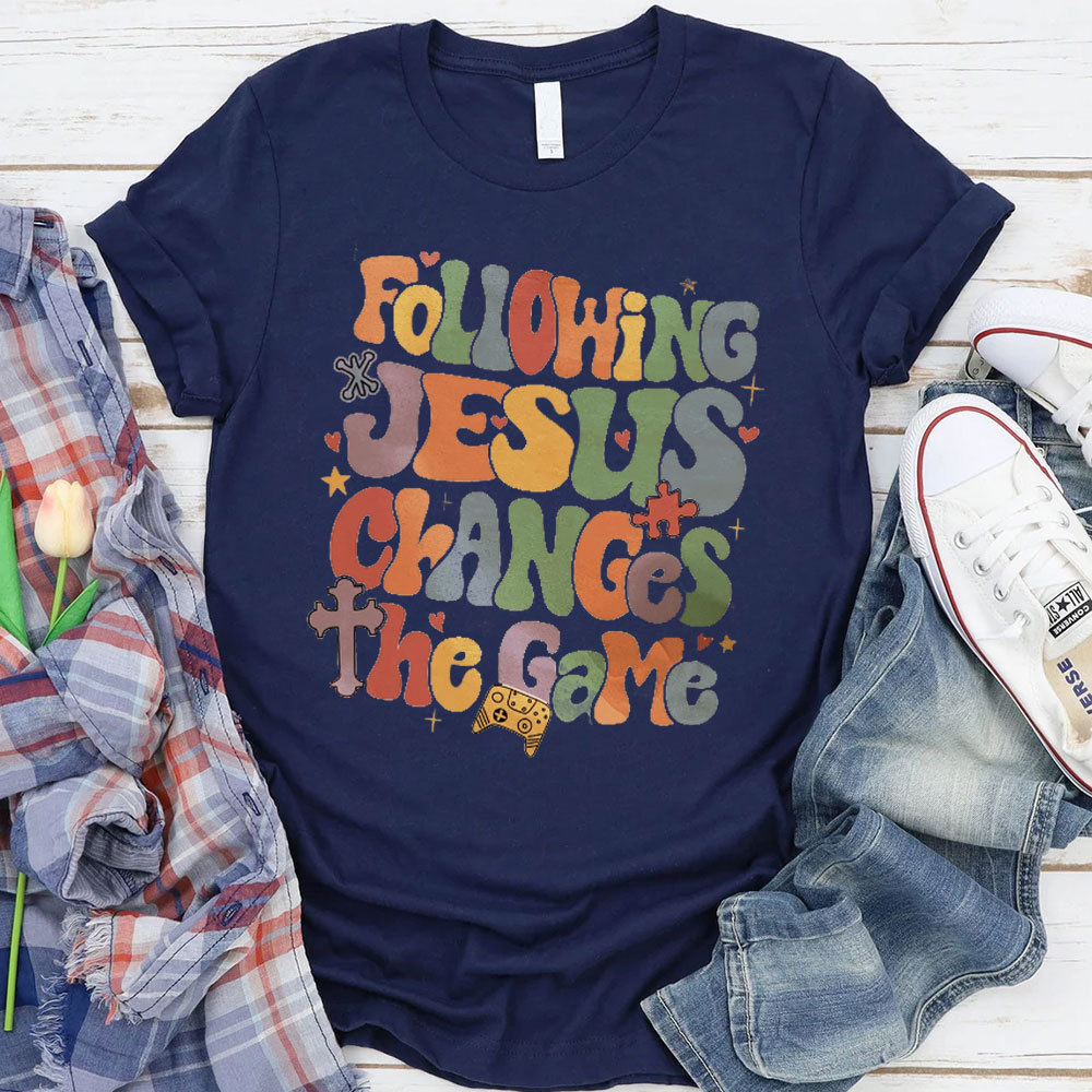 Following Jesus Christian T-Shirt